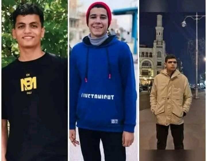  تشييع جنازة 3 طلاب ثانوية عامة لقوا مصرعهم بحادث في بلبيس
