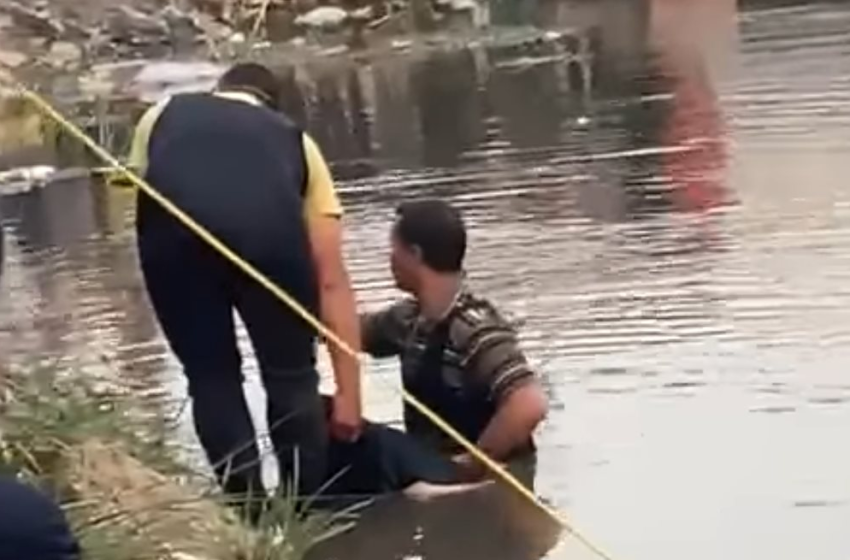  غرق شاب إثر انقلاب سيارة في بحر مويس بمنيا القمح
